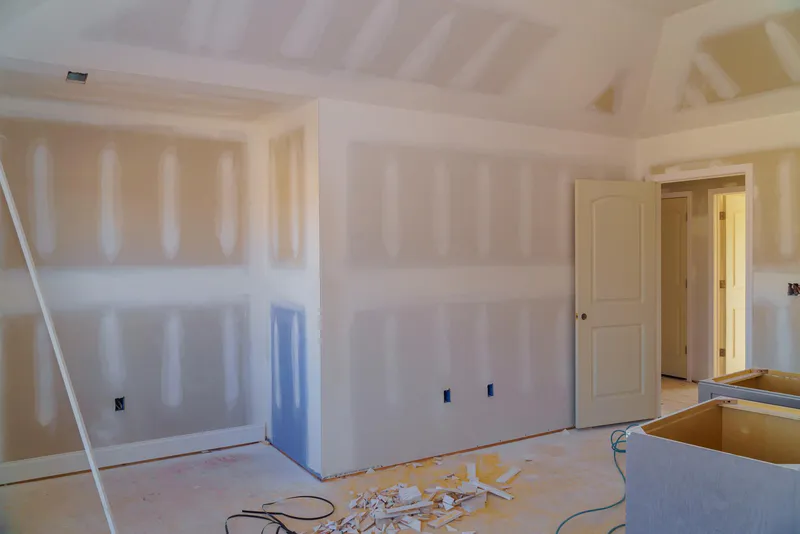 Professional drywall finishing work in Benton